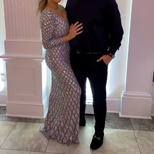 Sequin designer gown